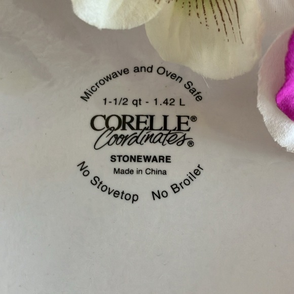 CALLAWAY Corning Corelle Coordinates Stoneware 1 1/2 Quarts Bake Dish - Picture 5 of 7